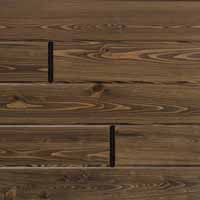 Synergy Cypress by Synergy Wood features prefinished, handcrafted wood walls and wood ceilings. Ideal for indoor and exterior covered porches.