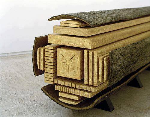 Wood boards longitudinal cuts