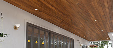 Synergy prefinished tongue and groove wall and ceiling boards made with kiln dried Southern Pine planks