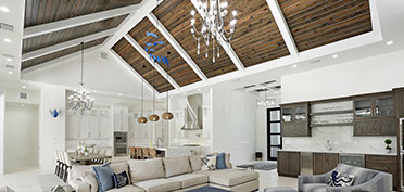 Synergy Southern Pine's strength, texture and value make it an excellent choice for your wood ceilings and walls.